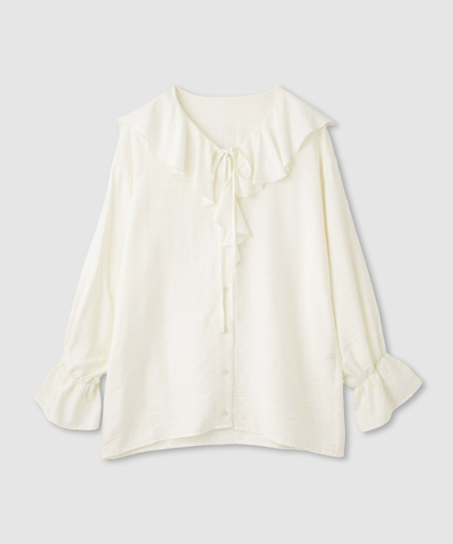 NAVY フリルブラウス レディース
