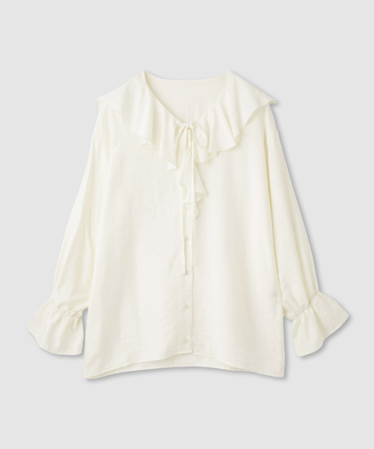 NAVY フリルブラウス レディース