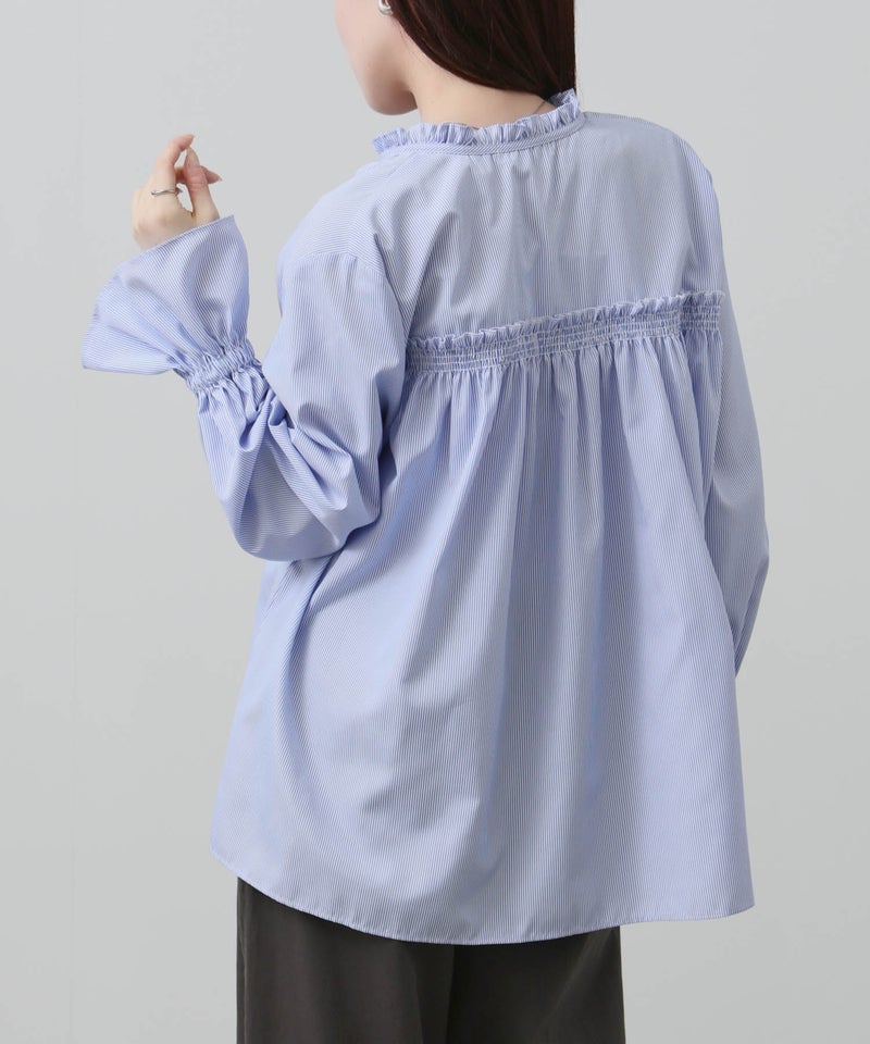 NAVY 袖フリルブラウス レディース商品画像-5