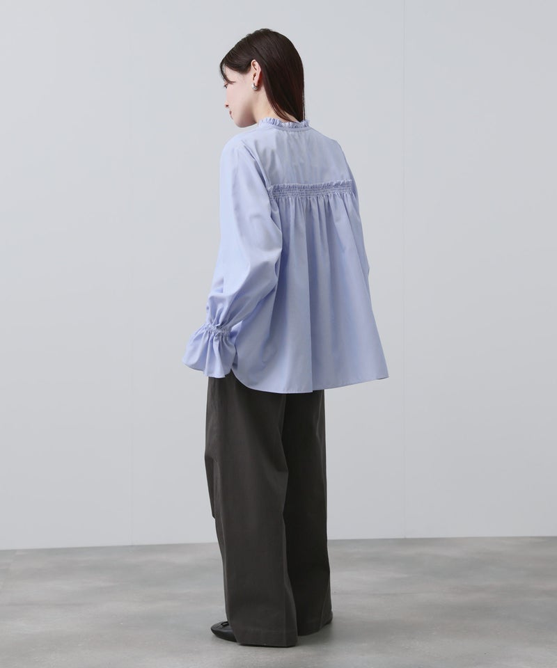 NAVY 袖フリルブラウス レディース商品画像-7