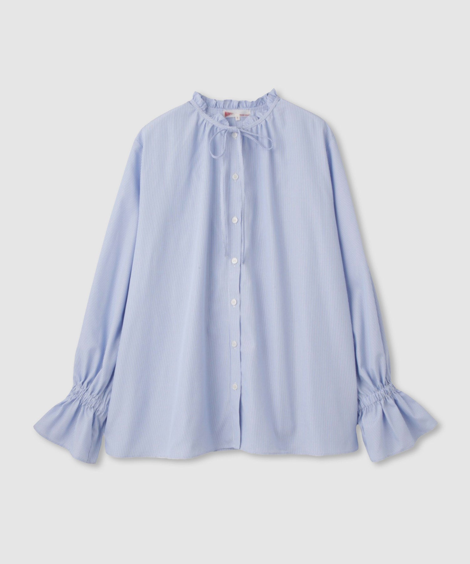 NAVY 袖フリルブラウス レディース