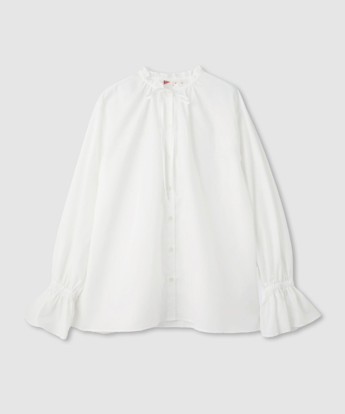 NAVY 袖フリルブラウス レディース