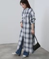 NAVY  チェック柄シャツワンピース レディース商品サムネイル-10