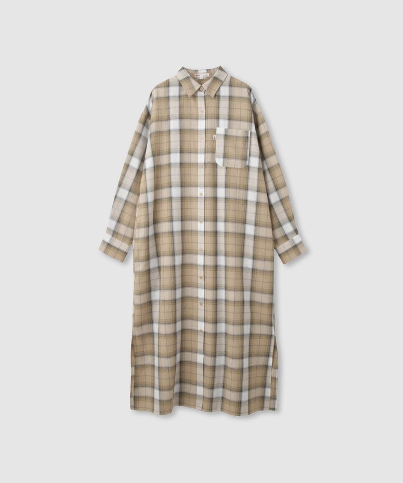 NAVY チェック柄シャツワンピース レディース商品画像-13