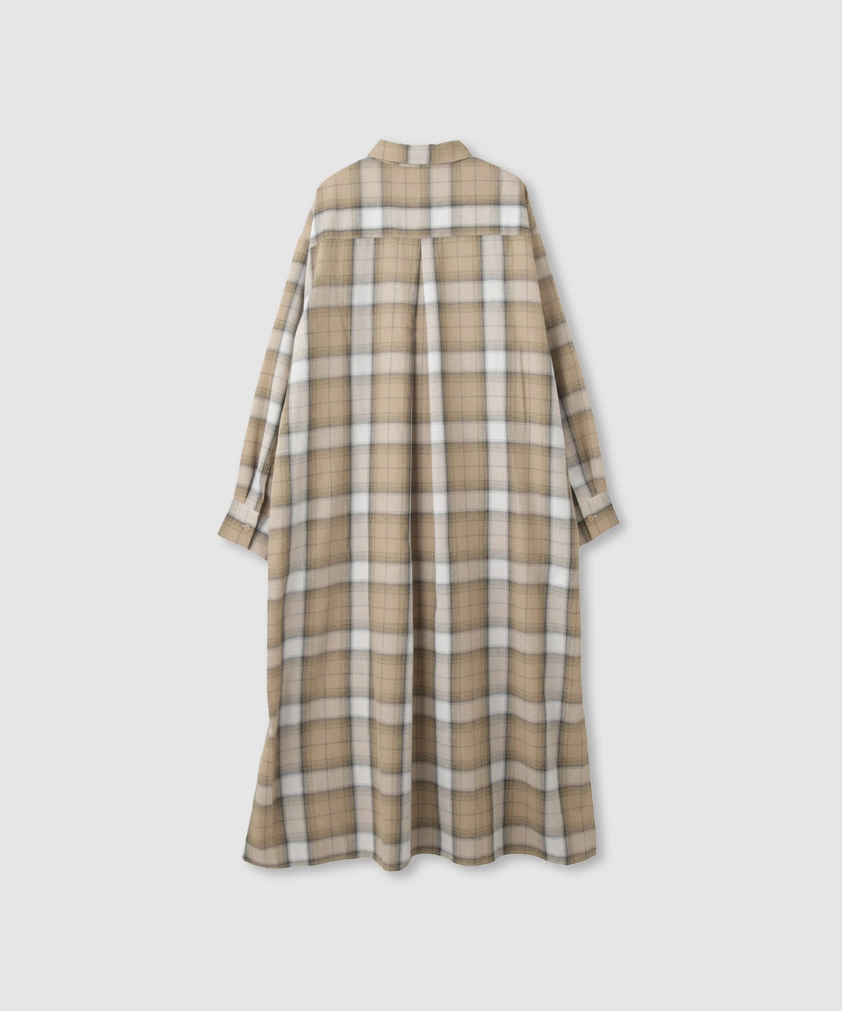 NAVY チェック柄シャツワンピース レディース