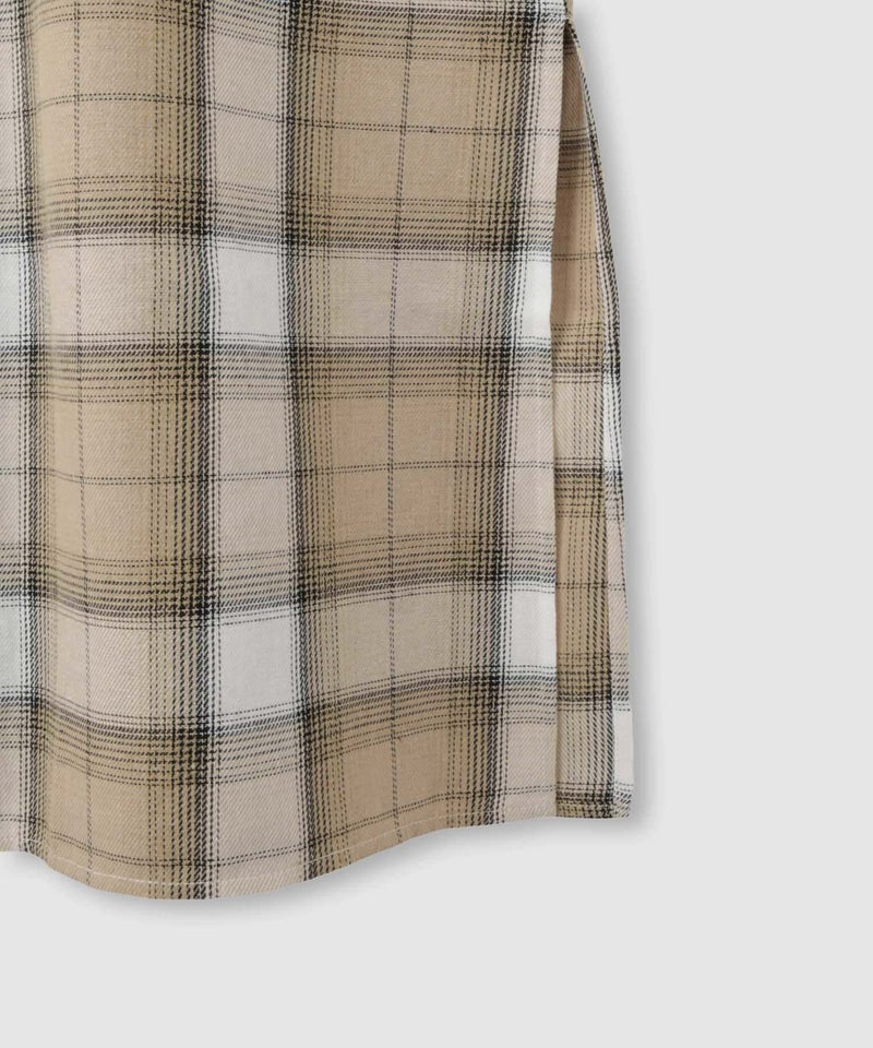 NAVY  チェック柄シャツワンピース レディース商品画像-17