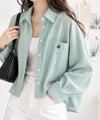 BEVERLY HILLS POLO CLUB 楊柳ショート丈長袖シャツ レディース商品サムネイル-1