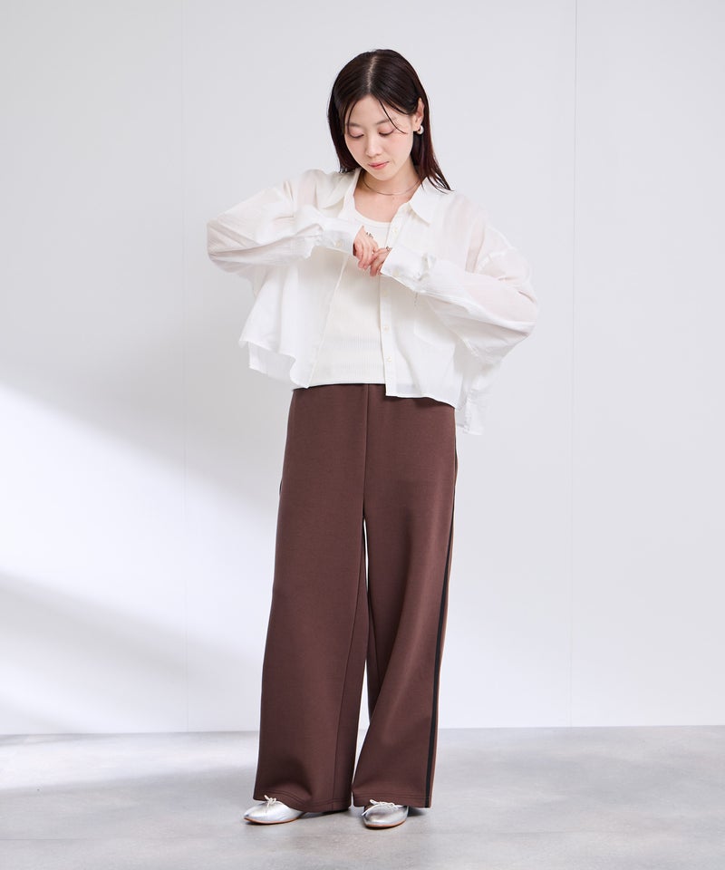 BEVERLY HILLS POLO CLUB  楊柳ショート丈長袖シャツ レディース商品画像-11