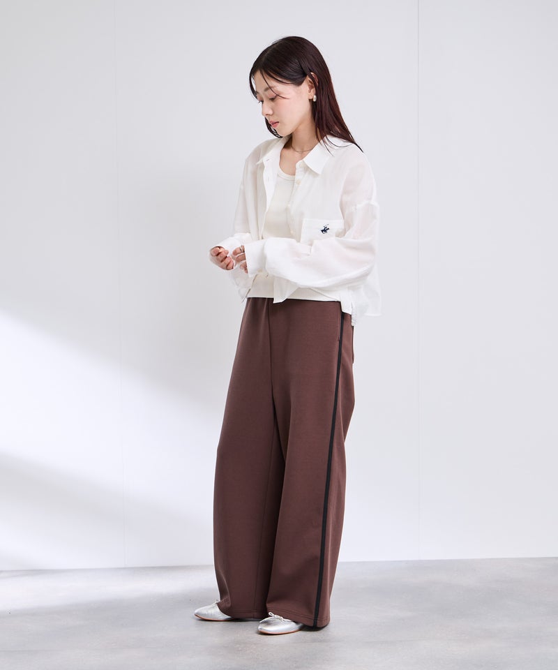 BEVERLY HILLS POLO CLUB  楊柳ショート丈長袖シャツ レディース商品画像-12