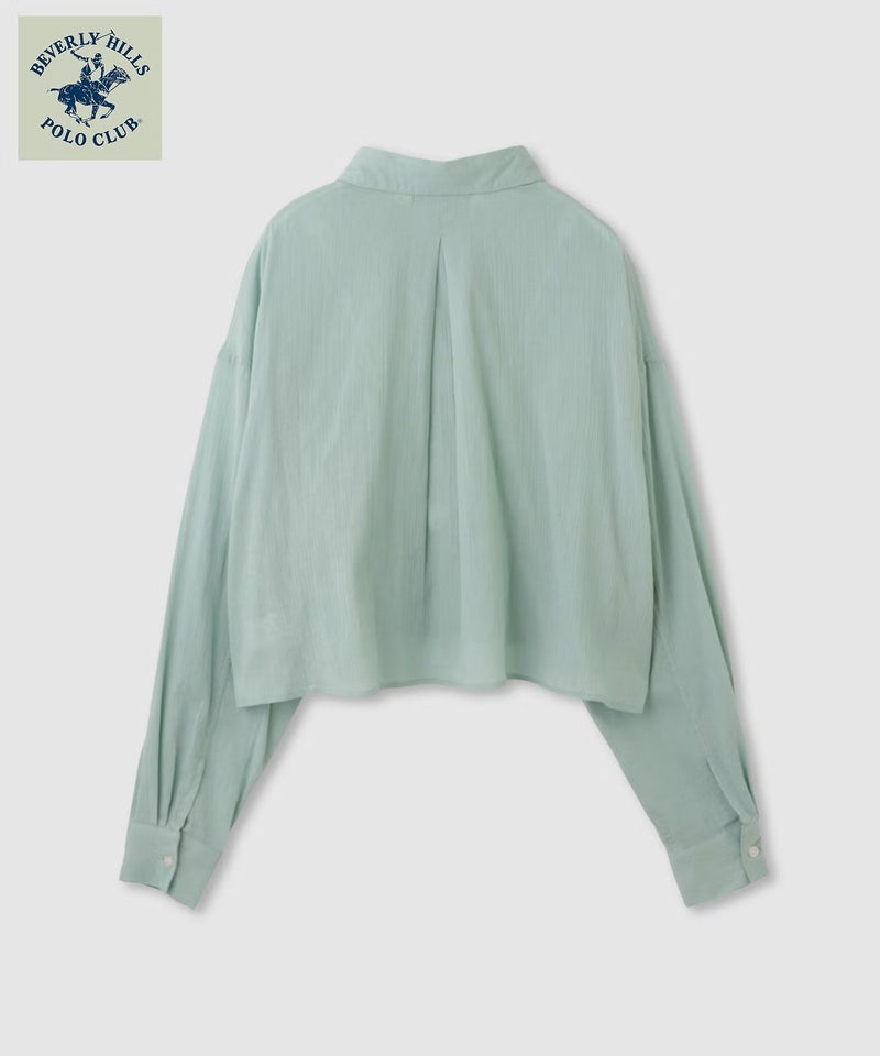 BEVERLY HILLS POLO CLUB  楊柳ショート丈長袖シャツ レディース商品画像-27