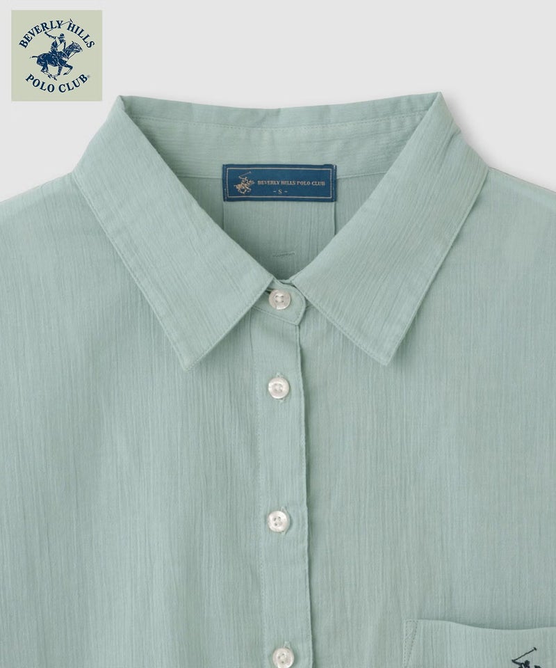 BEVERLY HILLS POLO CLUB 楊柳ショート丈長袖シャツ レディース商品画像-29