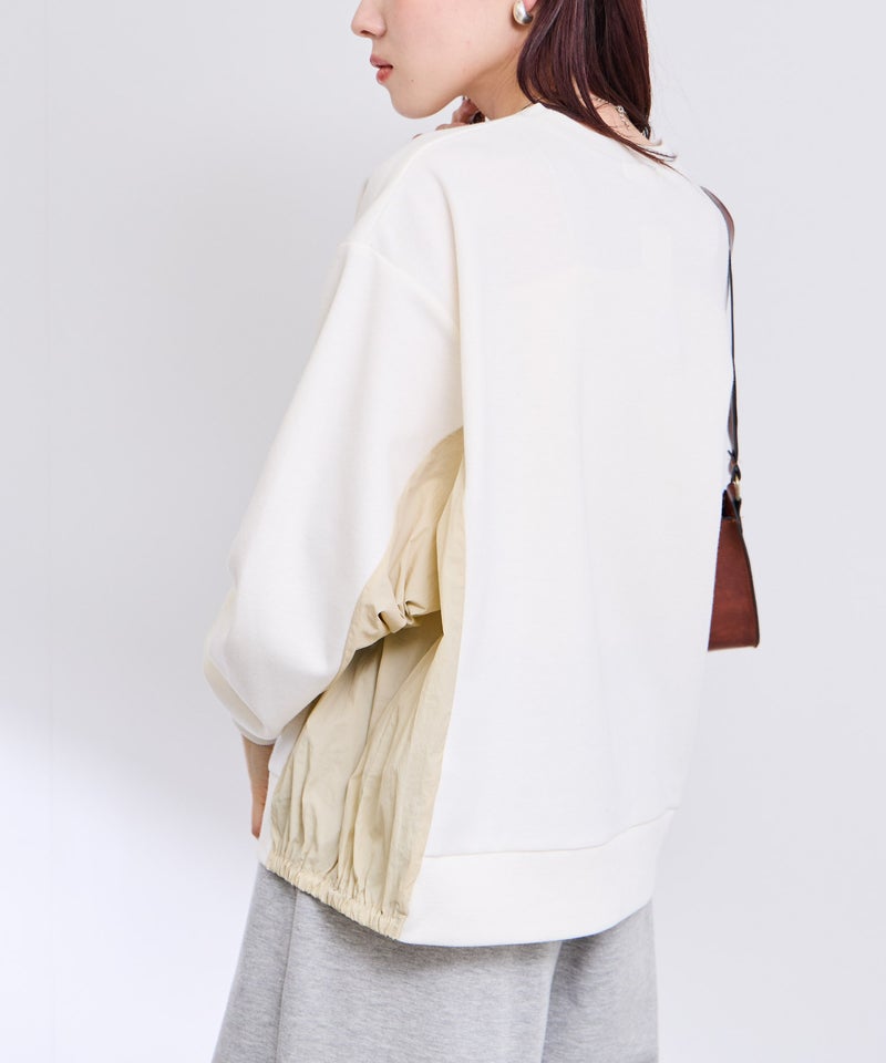 [期間限定価格]Free Nature  トレーナー ナイロン布帛切替【1枚でサマになる♪】 レディース商品画像-10