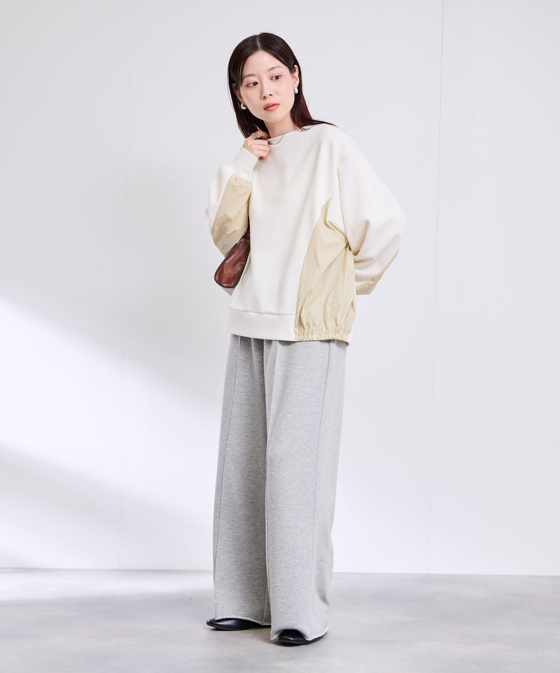 [期間限定価格]Free Nature  トレーナー ナイロン布帛切替【1枚でサマになる♪】 レディース商品画像-11