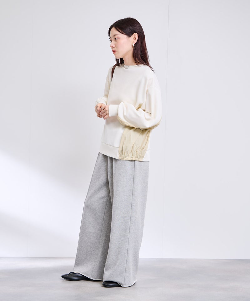 [期間限定価格]Free Nature  トレーナー ナイロン布帛切替【1枚でサマになる♪】 レディース商品画像-12