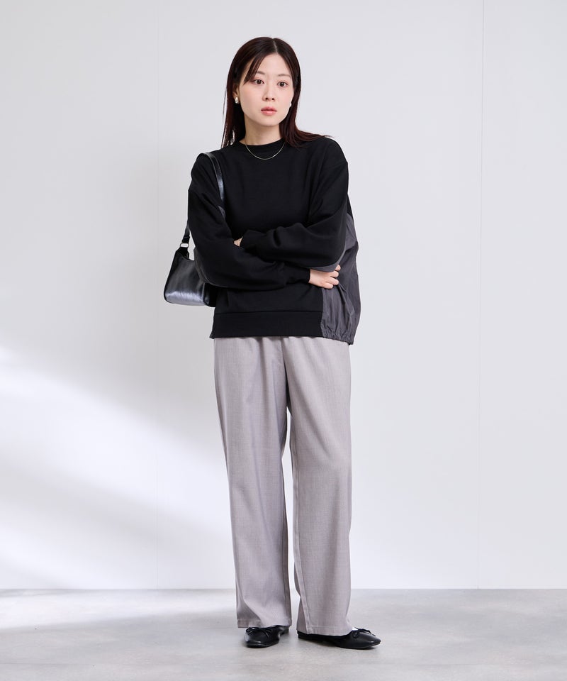 [期間限定価格]Free Nature  トレーナー ナイロン布帛切替【1枚でサマになる♪】 レディース商品画像-15