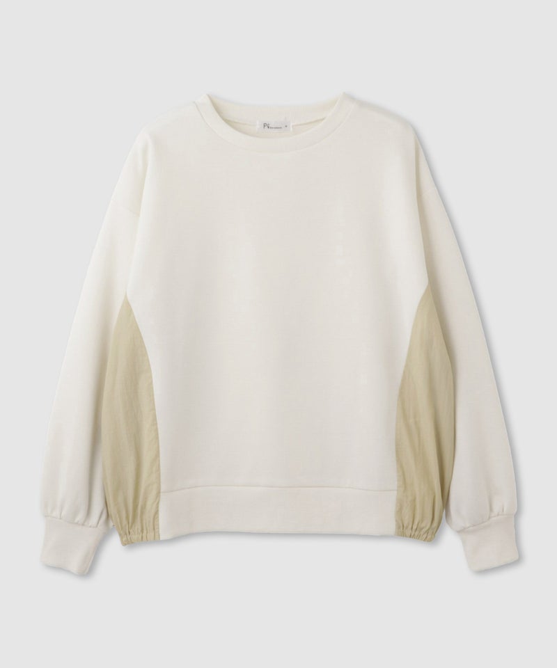 Free Nature トレーナー ナイロン布帛切替【1枚でサマになる♪】 レディース商品画像-18