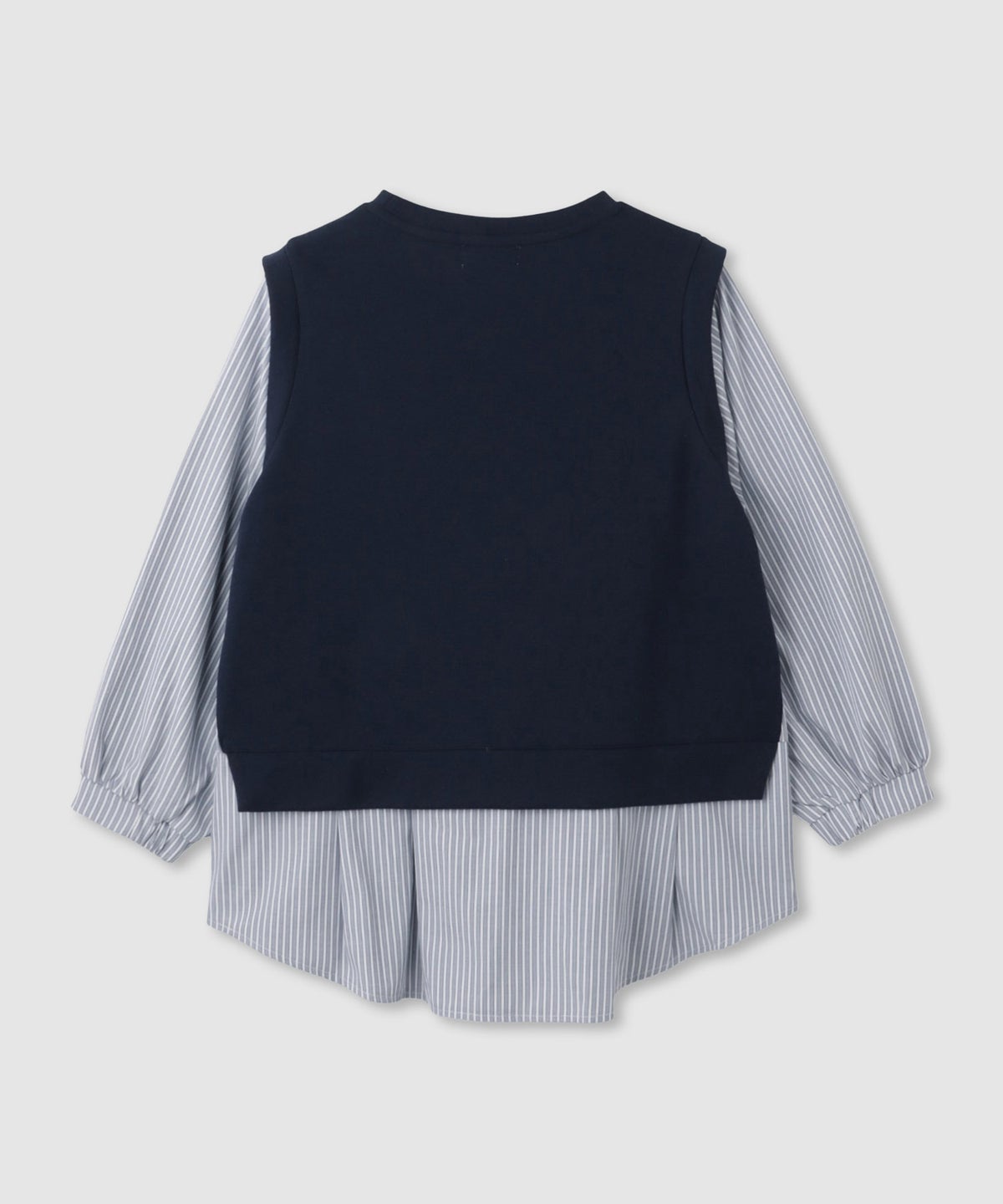 [期間限定価格]Free Nature レイヤード調プルオーバー 布帛切替【忙しい朝も可愛く決まる♪】 レディース