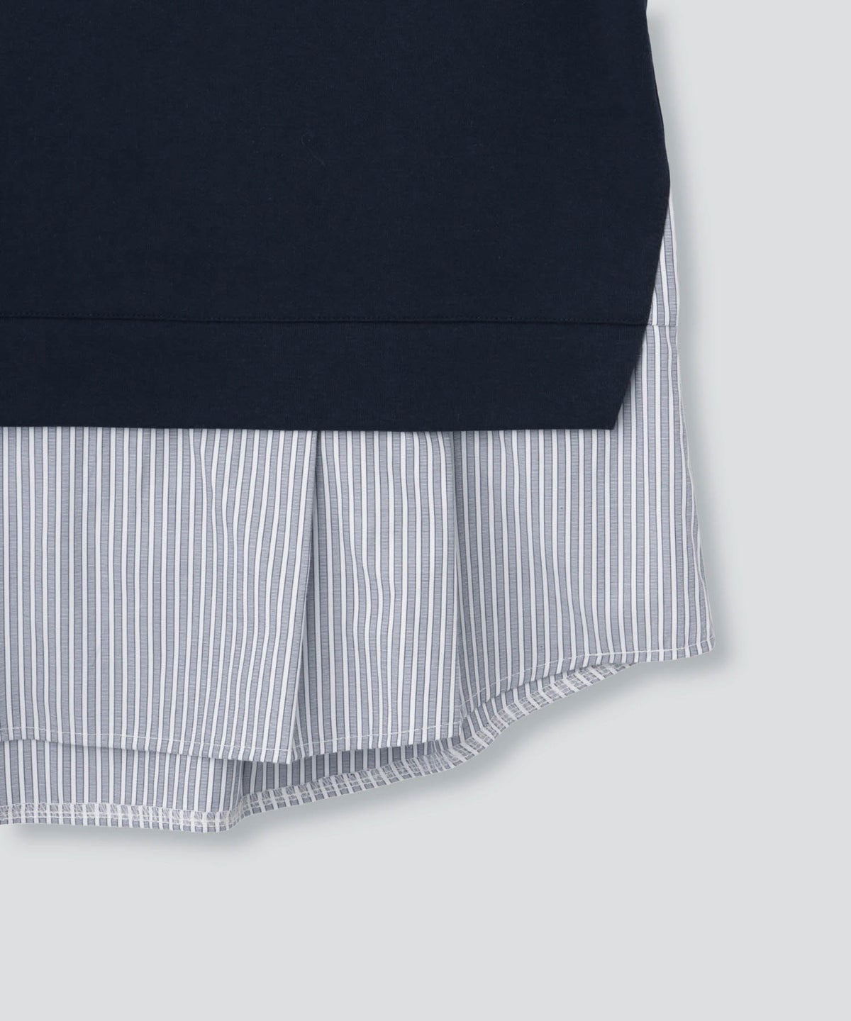 [期間限定価格]Free Nature レイヤード調プルオーバー 布帛切替【忙しい朝も可愛く決まる♪】 レディース