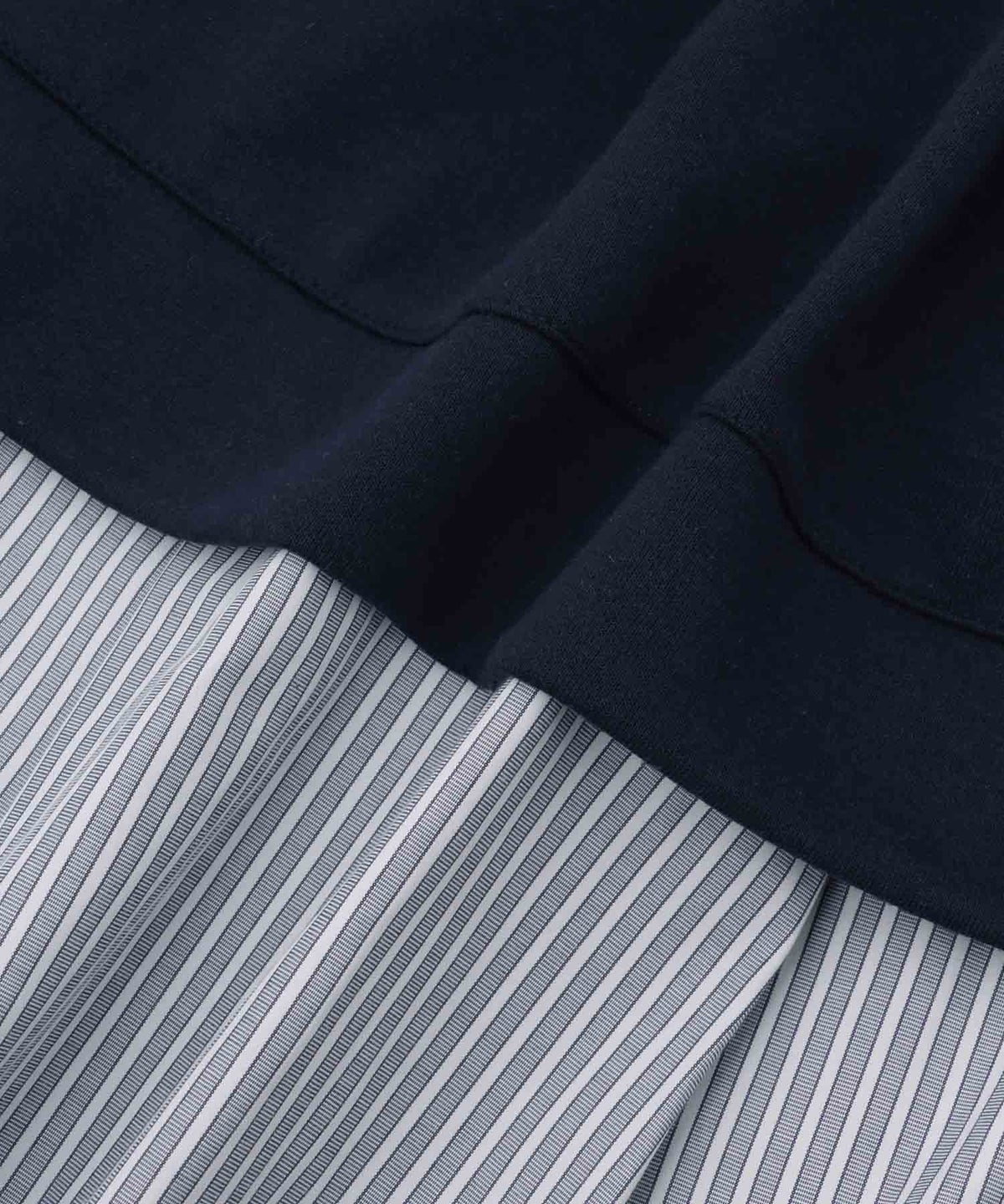 [期間限定価格]Free Nature レイヤード調プルオーバー 布帛切替【忙しい朝も可愛く決まる♪】 レディース