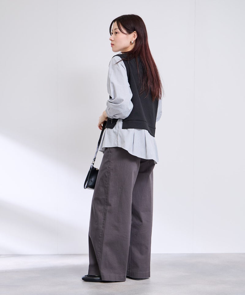 [期間限定価格]Free Nature  レイヤード調プルオーバー 布帛切替【忙しい朝も可愛く決まる♪】 レディース商品画像-17