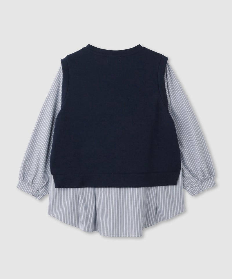 [期間限定価格]Free Nature  レイヤード調プルオーバー 布帛切替【忙しい朝も可愛く決まる♪】 レディース商品画像-21