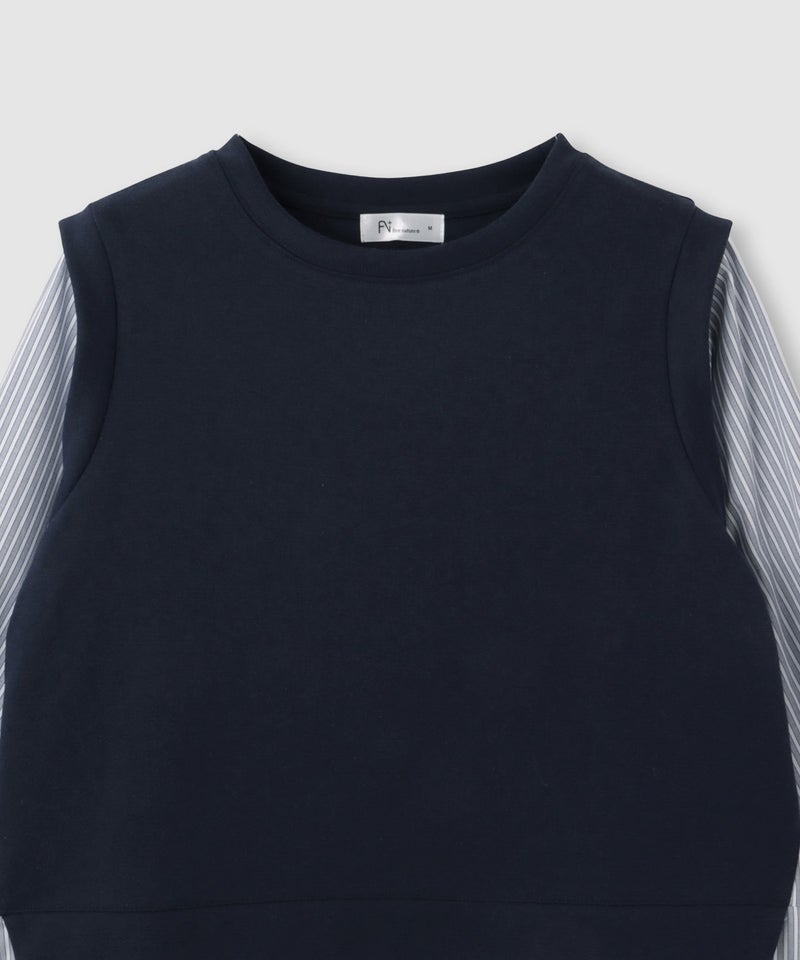 Free Nature レイヤード調プルオーバー 布帛切替【忙しい朝も可愛く決まる♪】 レディース商品画像-22