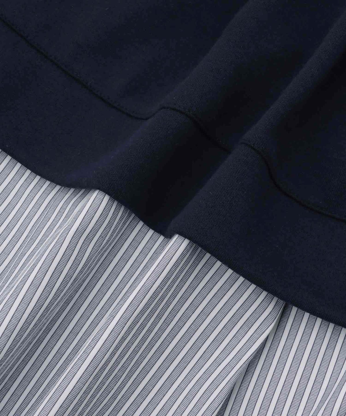 [期間限定価格]Free Nature レイヤード調プルオーバー 布帛切替【忙しい朝も可愛く決まる♪】 レディース