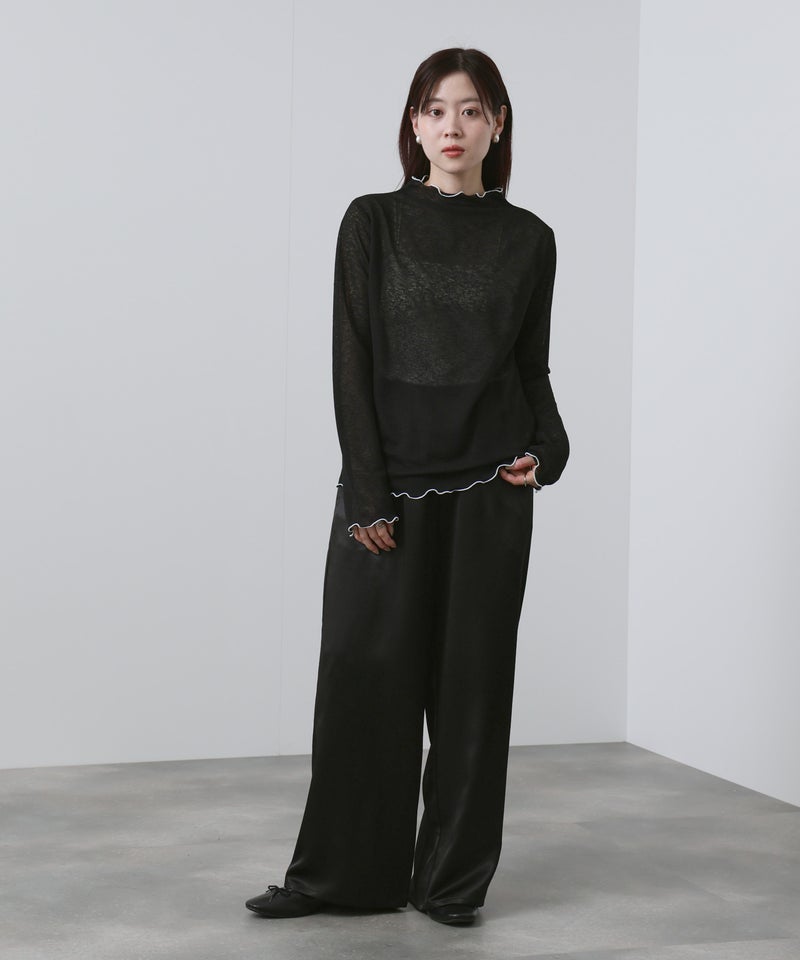 NAVY シアーインナープルオーバー レディース メール便 対応商品商品画像-7