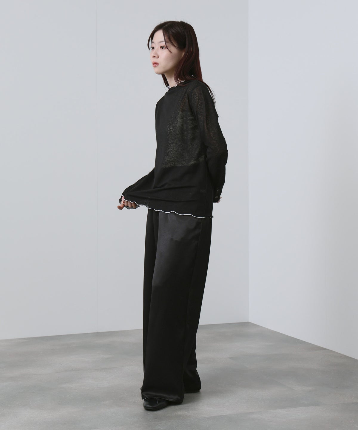 NAVY シアーインナープルオーバー レディース メール便 対応商品