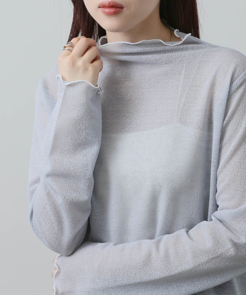 NAVY シアーインナープルオーバー レディース メール便 対応商品商品画像-10