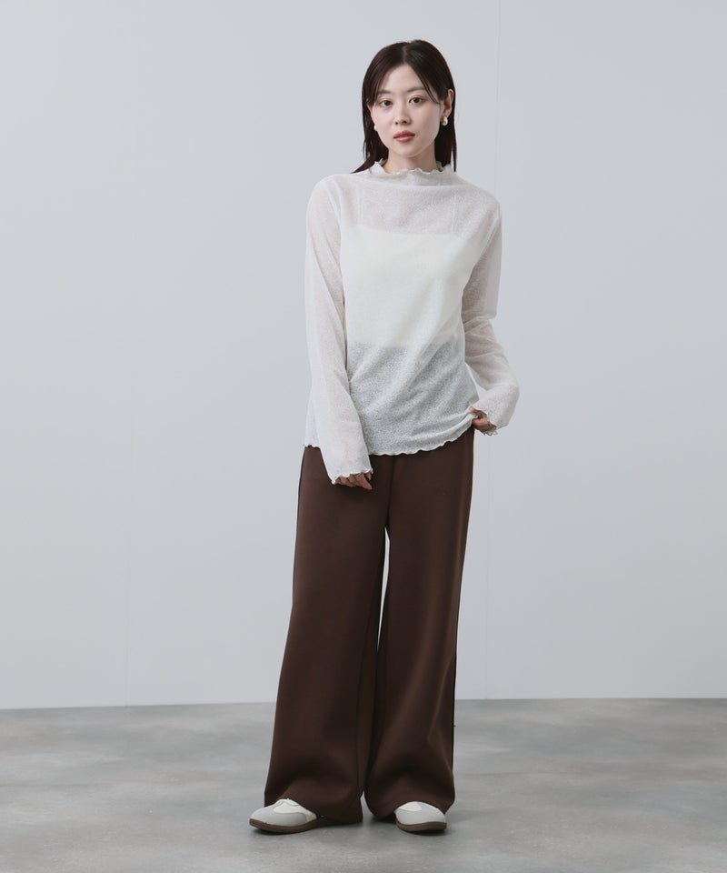 NAVY  シアーインナープルオーバー レディース メール便 対応商品商品画像-17