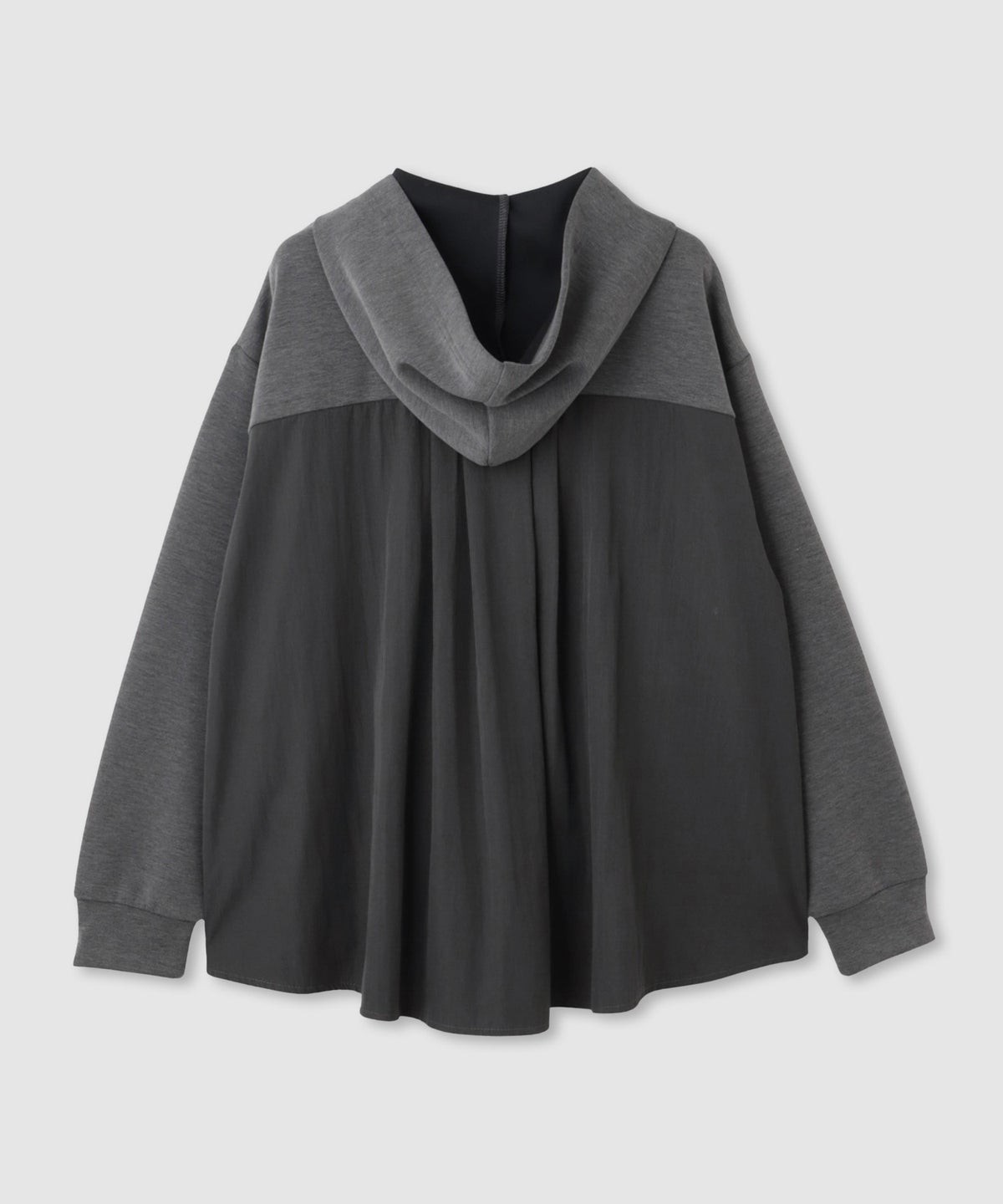  [期間限定価格]Free Nature ジップパーカー バック布帛切り替え【後ろ姿まで抜かりなく♪】 レディース