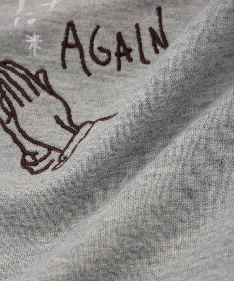 NAVY プルオーバーパーカー 飛び刺繍 コットン ミニ裏毛 ラグラン レディース商品画像-35