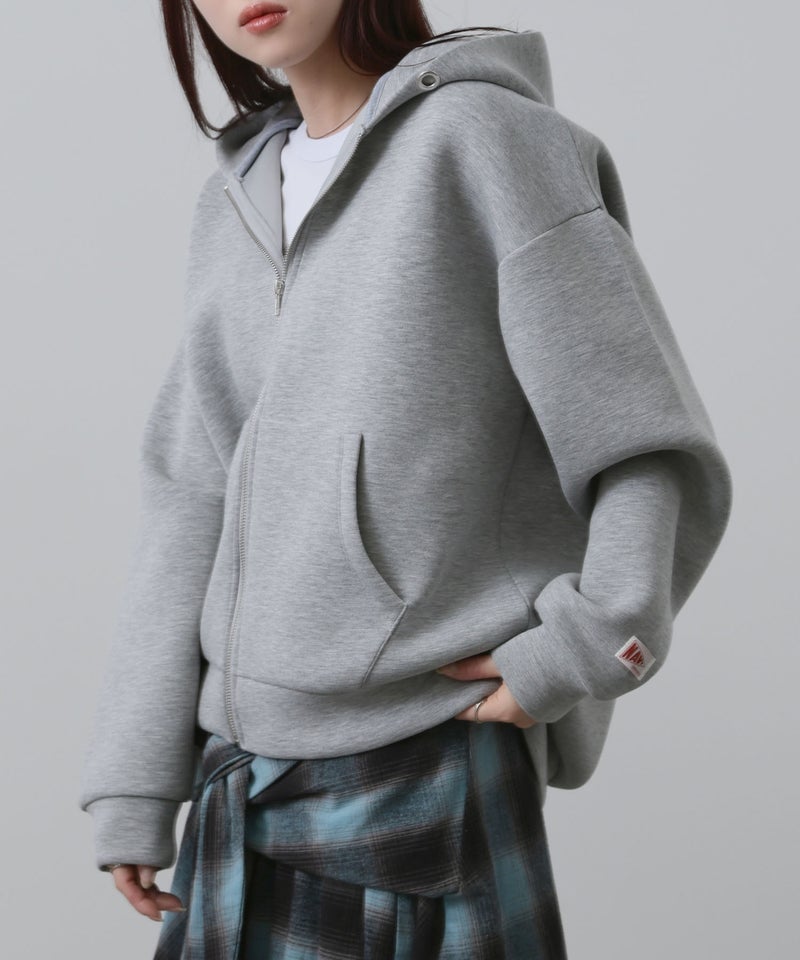 NAVY ダンボール素材ジップパーカー レディース商品画像-10