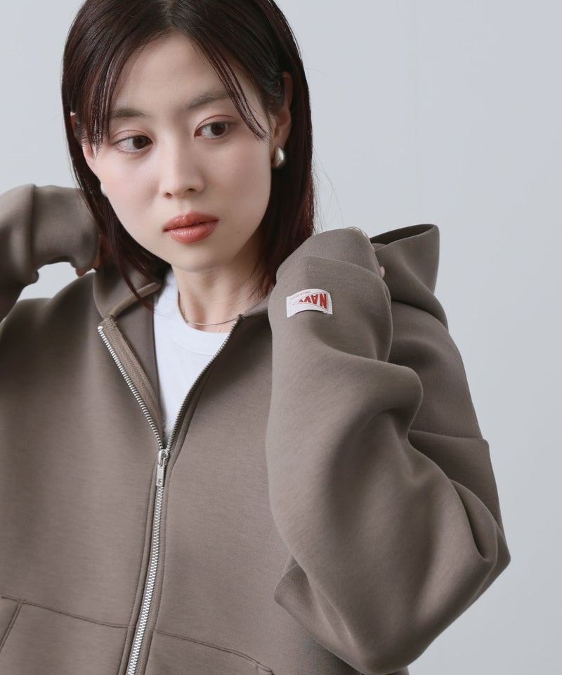 NAVY ダンボール素材ジップパーカー レディース商品画像-22