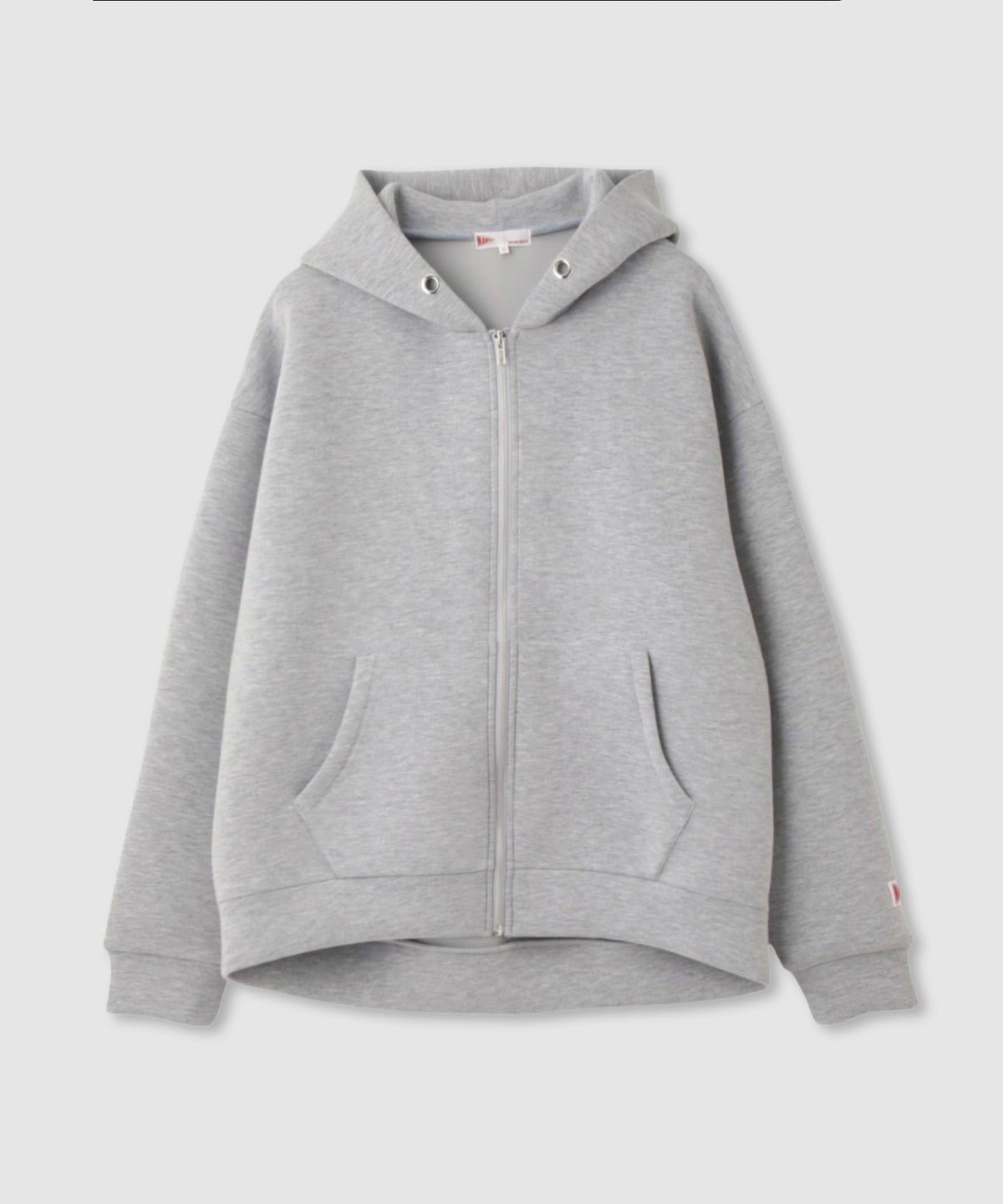 NAVY ダンボール素材ジップパーカー レディース