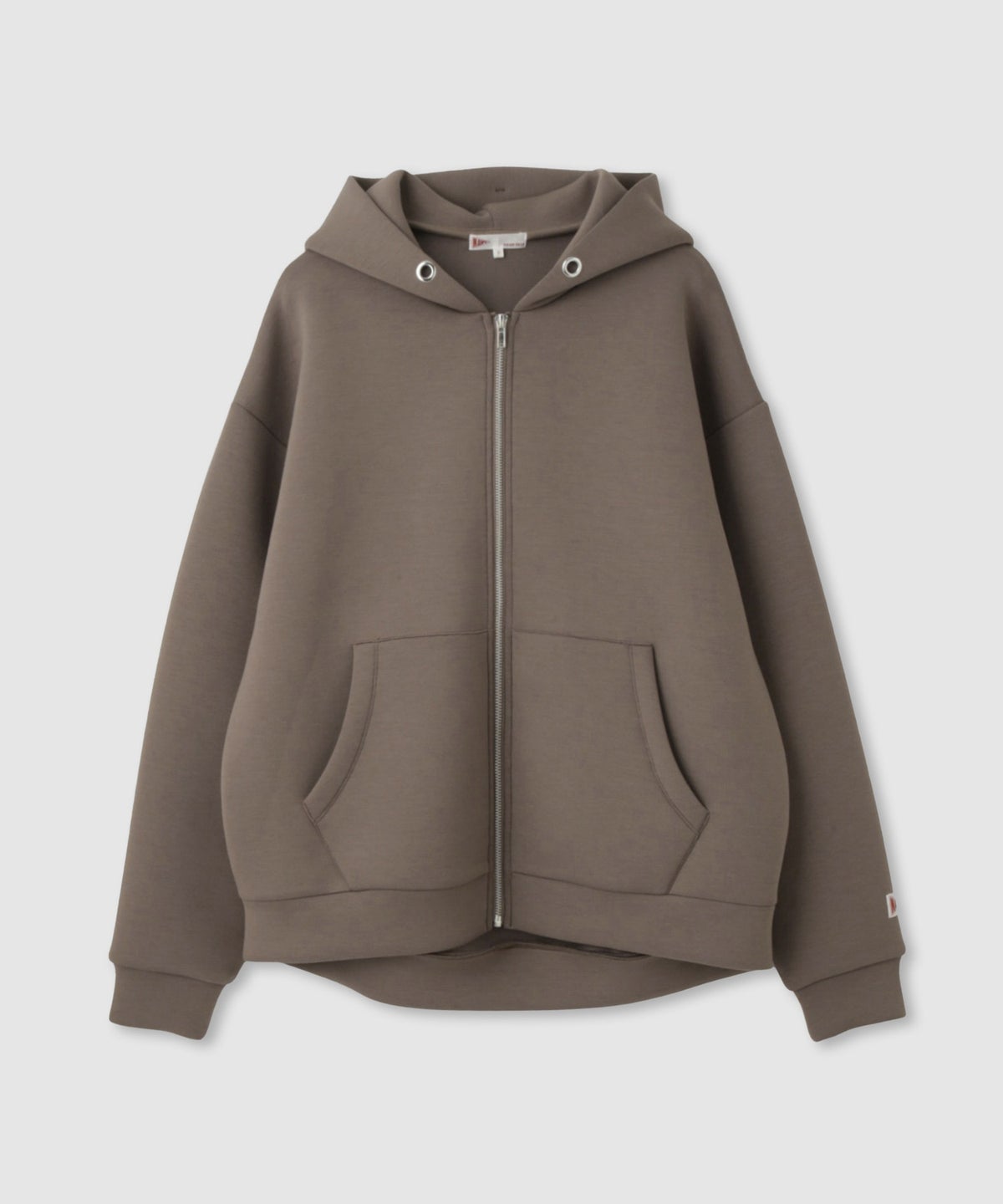 NAVY ダンボール素材ジップパーカー レディース