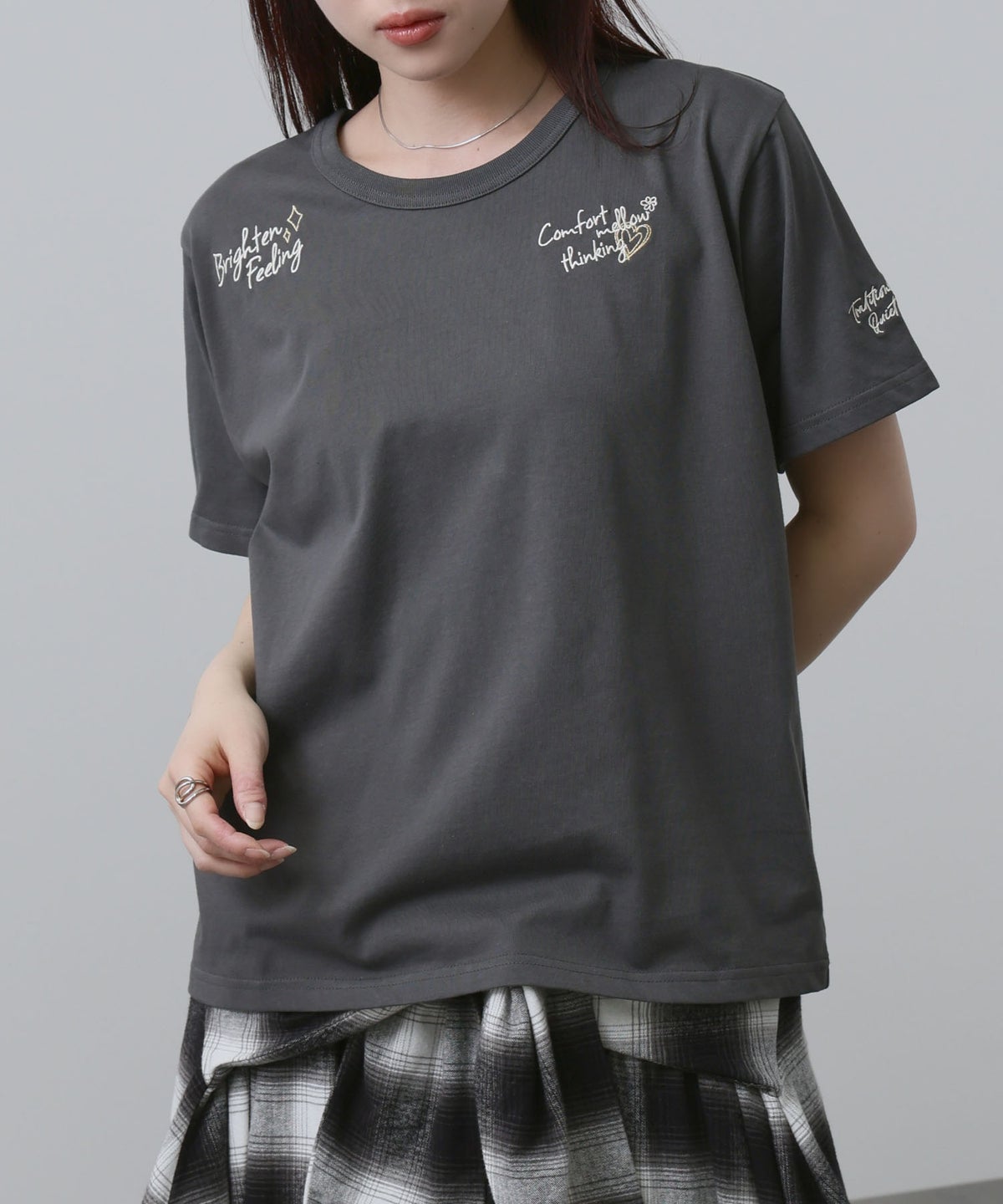 NAVY ベーシックプリントTシャツ レディース メール便 対応商品