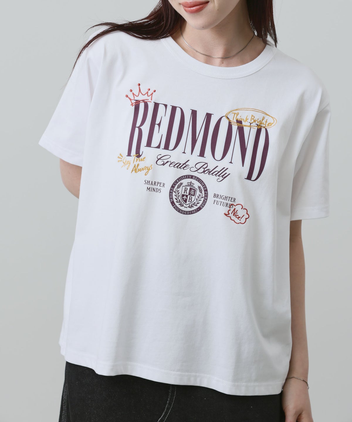 NAVY ベーシックプリントTシャツ レディース メール便 対応商品