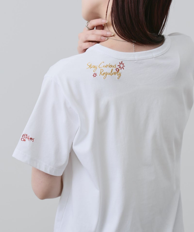 NAVY ベーシックプリントTシャツ レディース メール便 対応商品商品画像-7