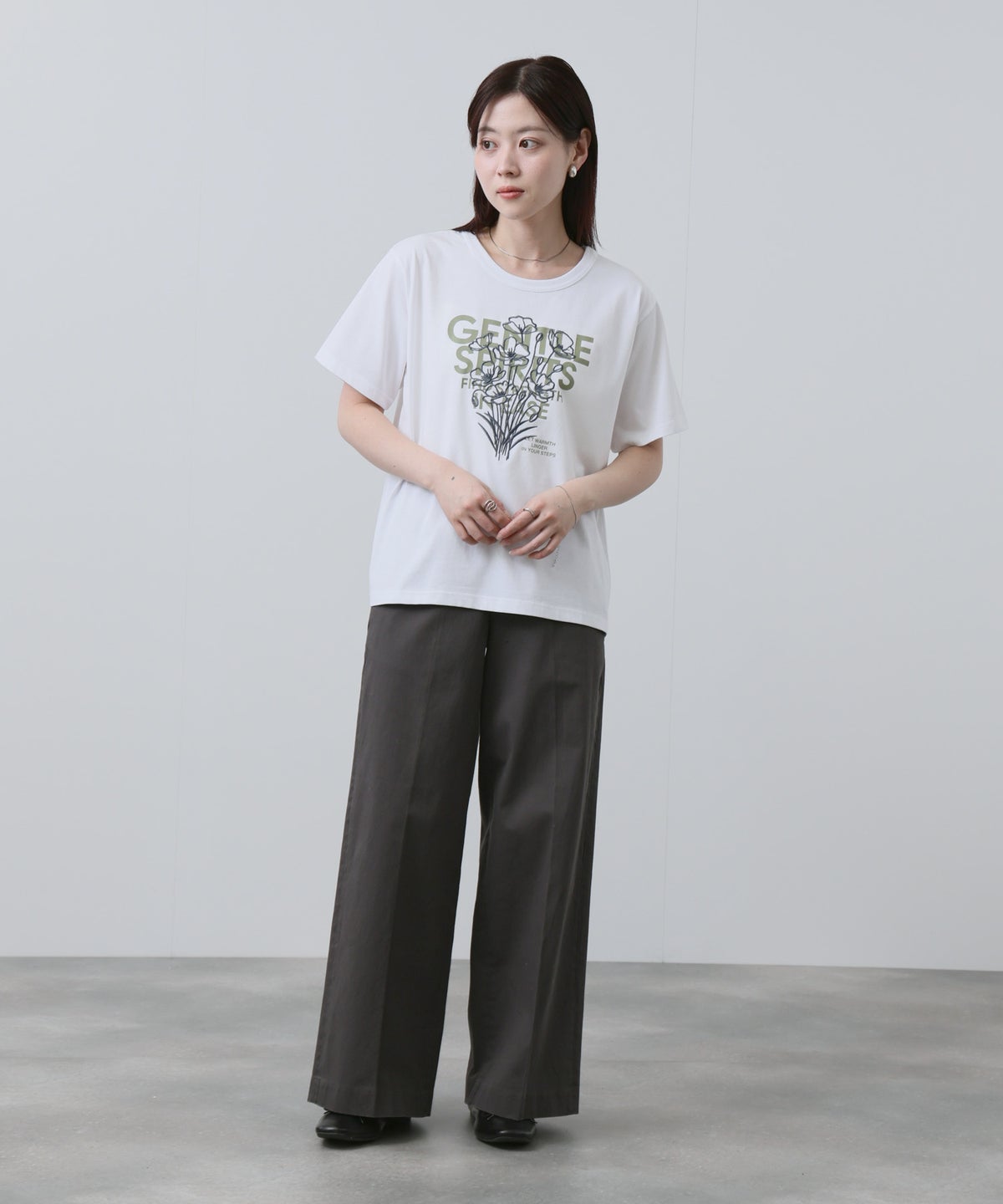 NAVY ベーシックプリントTシャツ レディース メール便 対応商品