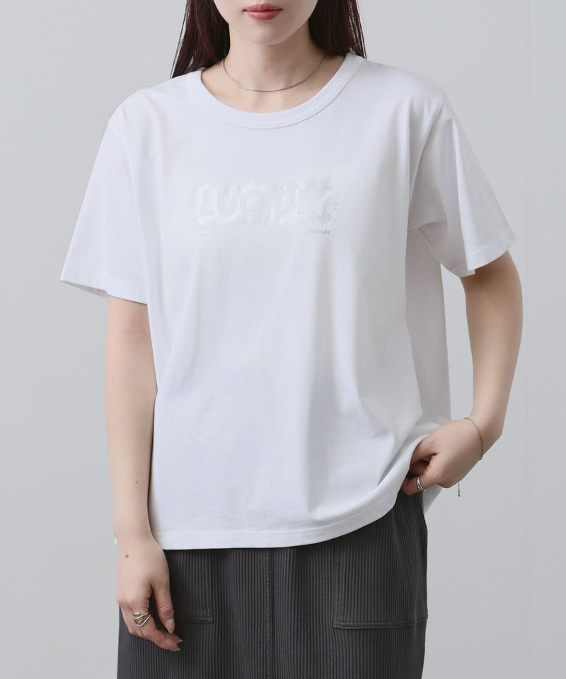 NAVY ベーシックプリントTシャツ レディース メール便 対応商品商品画像-13