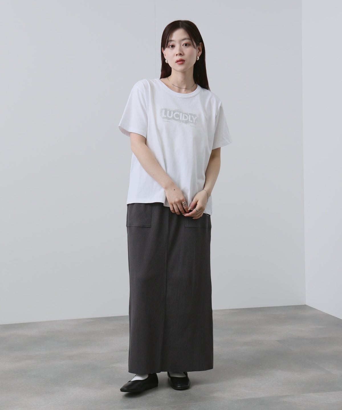 NAVY ベーシックプリントTシャツ レディース メール便 対応商品