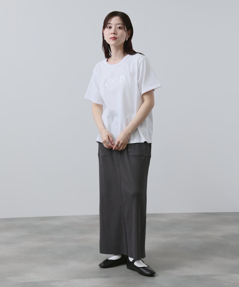 NAVY ベーシックプリントTシャツ レディース メール便 対応商品商品画像-17