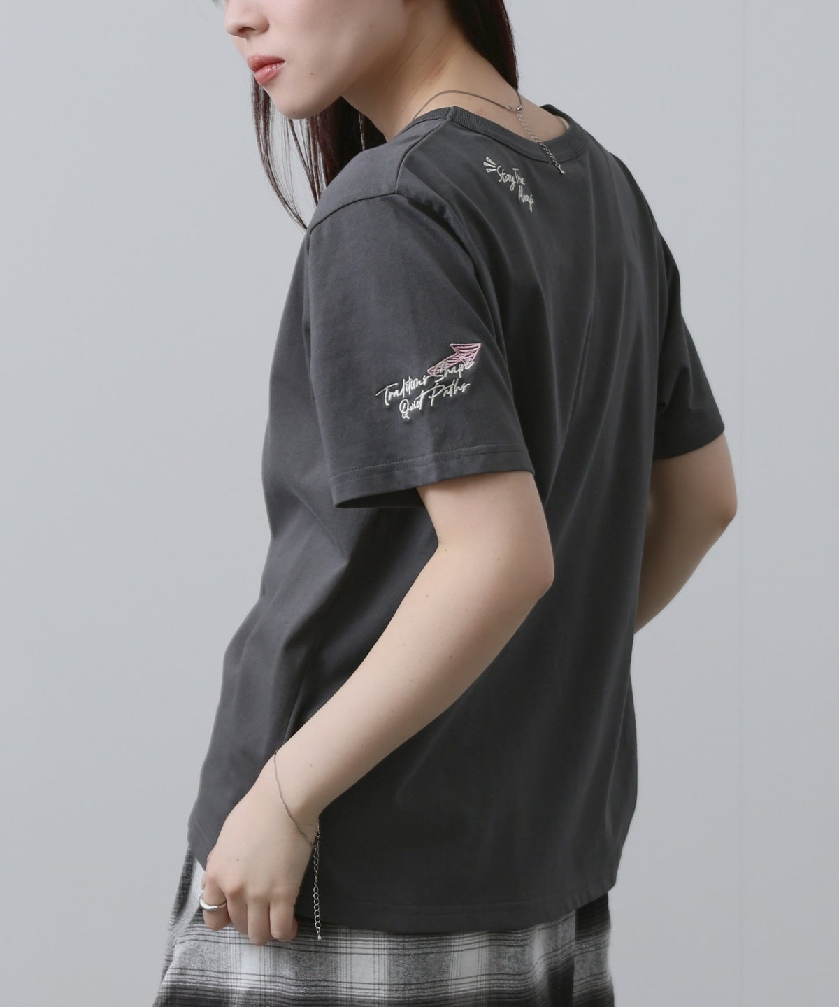 NAVY ベーシックプリントTシャツ レディース メール便 対応商品