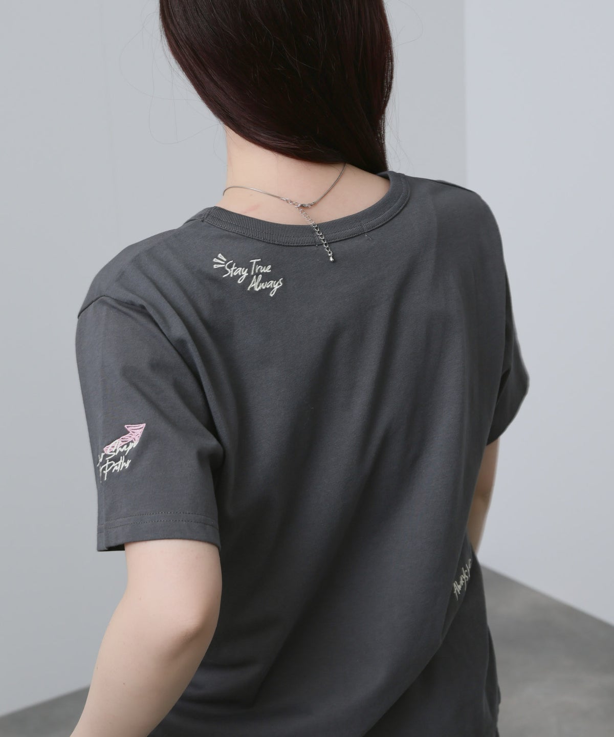 NAVY ベーシックプリントTシャツ レディース メール便 対応商品