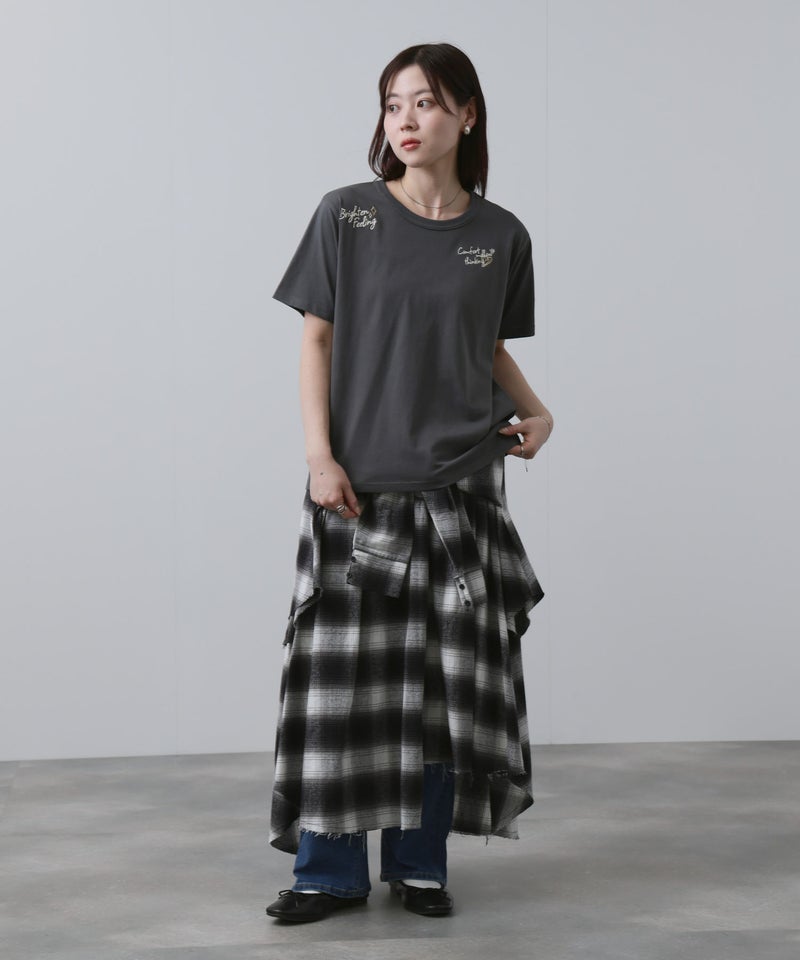 NAVY ベーシックプリントTシャツ レディース メール便 対応商品商品画像-22