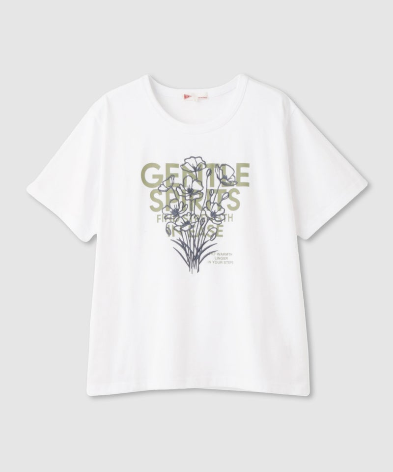 NAVY  ベーシックプリントTシャツ レディース メール便 対応商品商品画像-24