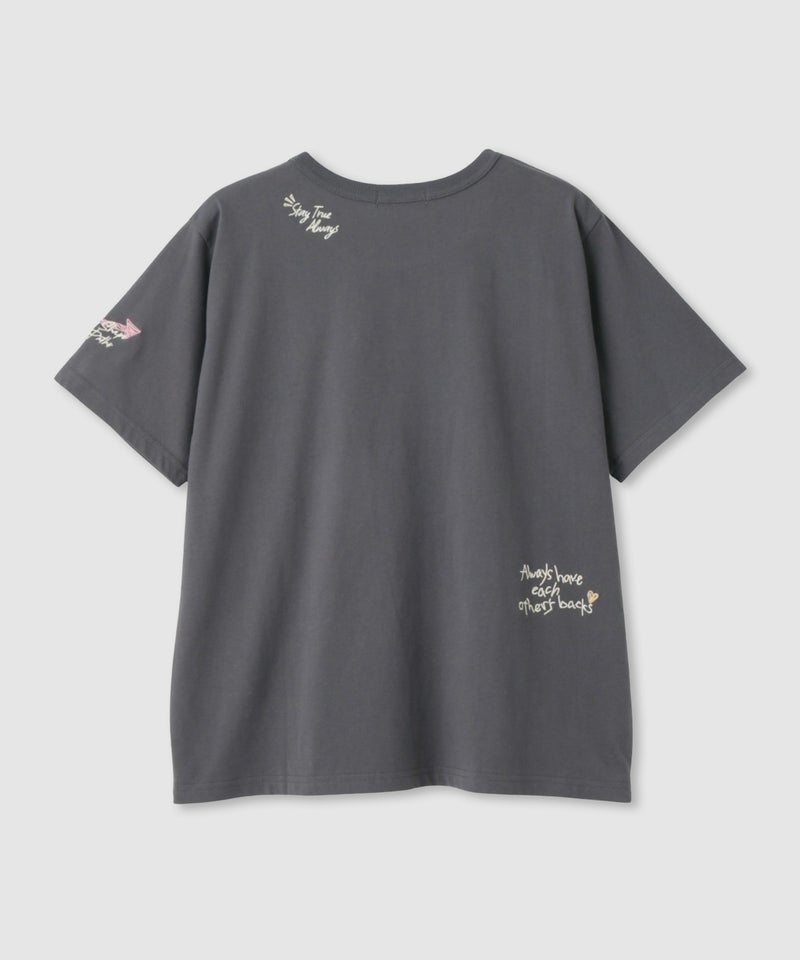 NAVY ベーシックプリントTシャツ レディース メール便 対応商品商品画像-30