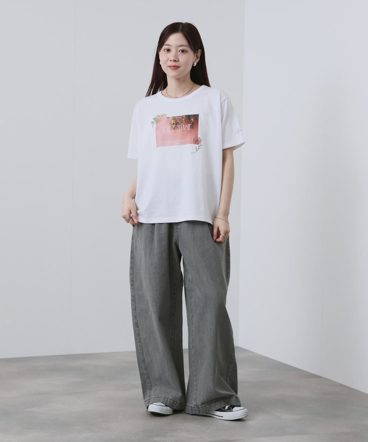 NAVY ベーシックプリントTシャツ レディース メール便 対応商品